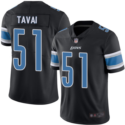 Detroit Lions Limited Black Men Jahlani Tavai Jersey NFL Football #51 Rush Vapor Untouchable->youth nfl jersey->Youth Jersey